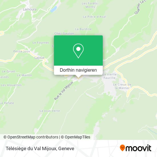 Télésiège du Val Mijoux Karte