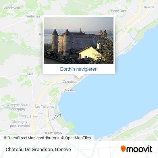Château De Grandson Karte