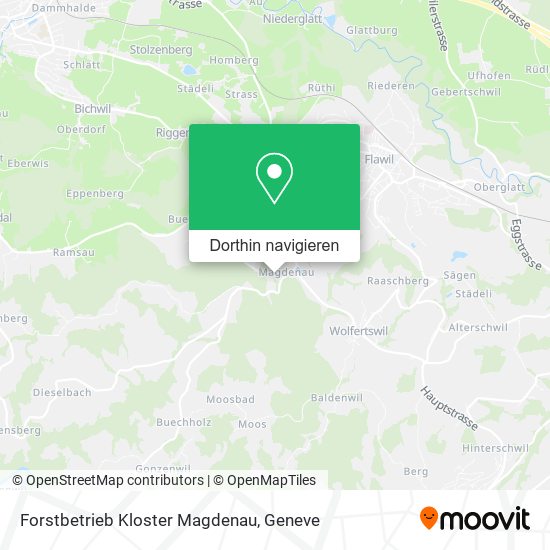 Forstbetrieb Kloster Magdenau Karte