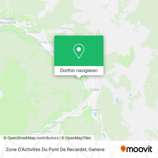 Zone D'Activités Du Pont De Recardet Karte