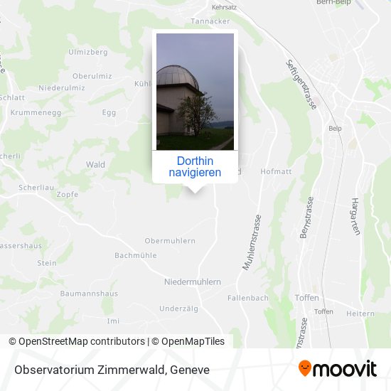 Observatorium Zimmerwald Karte