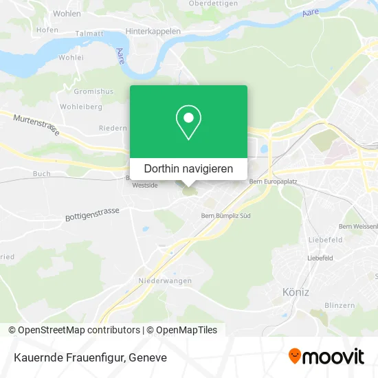 Kauernde Frauenfigur Karte