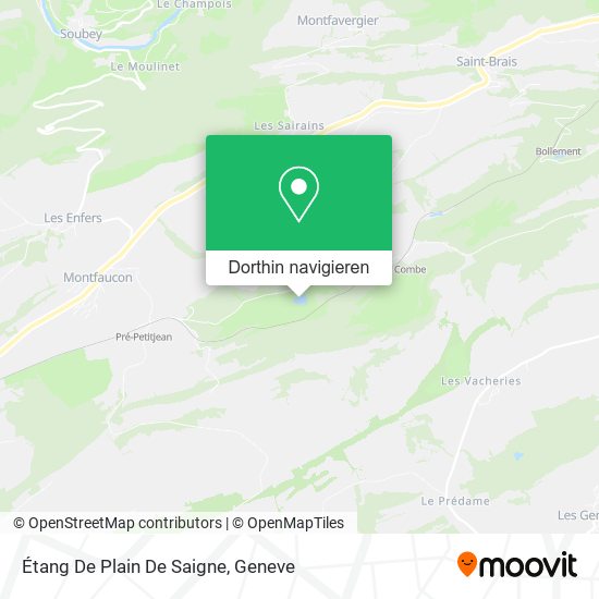 Étang De Plain De Saigne Karte