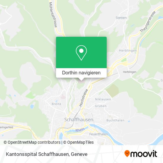 Kantonsspital Schaffhausen Karte