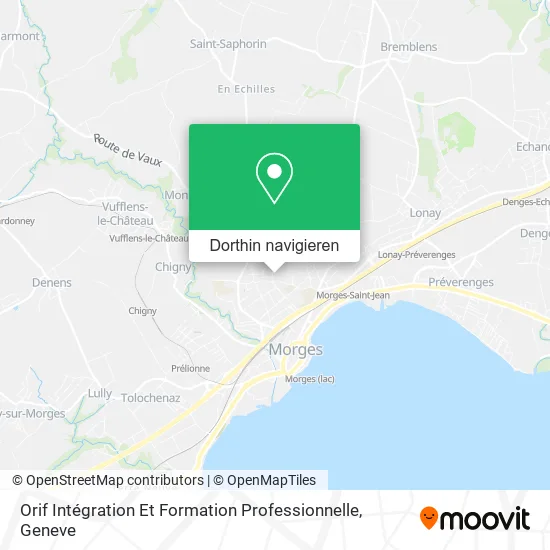 Orif Intégration Et Formation Professionnelle Karte