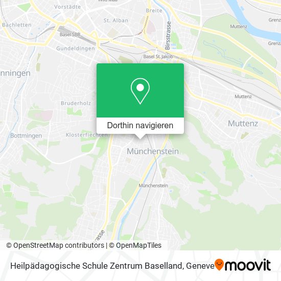 Heilpädagogische Schule Zentrum Baselland Karte