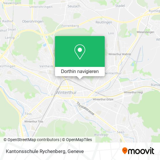 Kantonsschule Rychenberg Karte