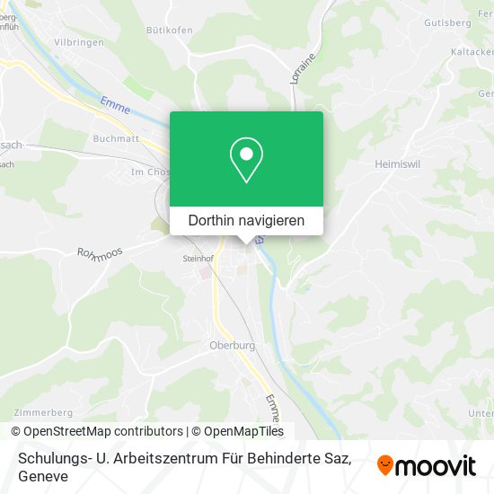 Schulungs- U. Arbeitszentrum Für Behinderte Saz Karte