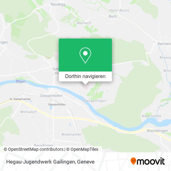 Hegau-Jugendwerk Gailingen Karte