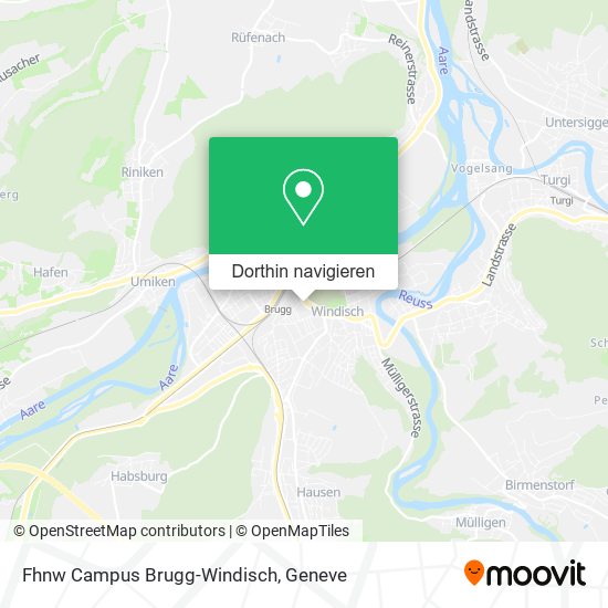Fhnw Campus Brugg-Windisch Karte