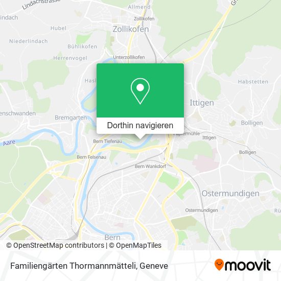 Familiengärten Thormannmätteli Karte