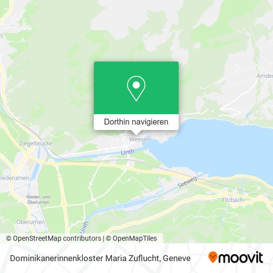 Dominikanerinnenkloster Maria Zuflucht Karte