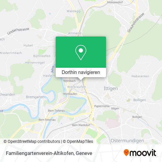 Familiengartenverein-Altikofen Karte