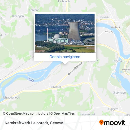 Kernkraftwerk Leibstadt Karte
