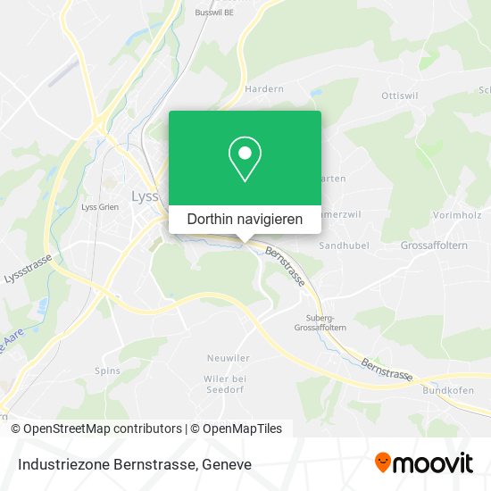 Industriezone Bernstrasse Karte