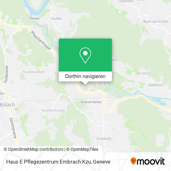Haus E Pflegezentrum Embrach Kzu Karte