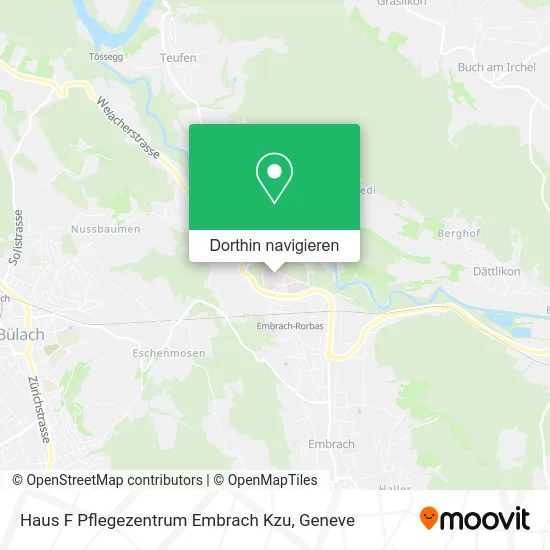Haus F Pflegezentrum Embrach Kzu Karte