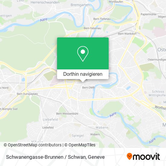 Schwanengasse-Brunnen / Schwan Karte