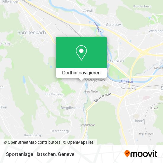 Sportanlage Hätschen Karte