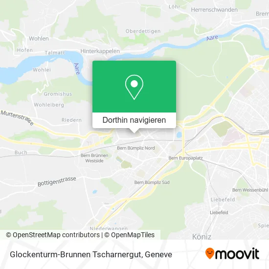 Glockenturm-Brunnen Tscharnergut Karte
