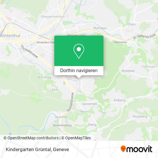 Kindergarten Grüntal Karte