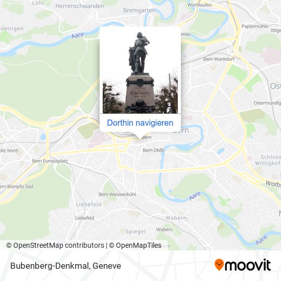 Bubenberg-Denkmal Karte