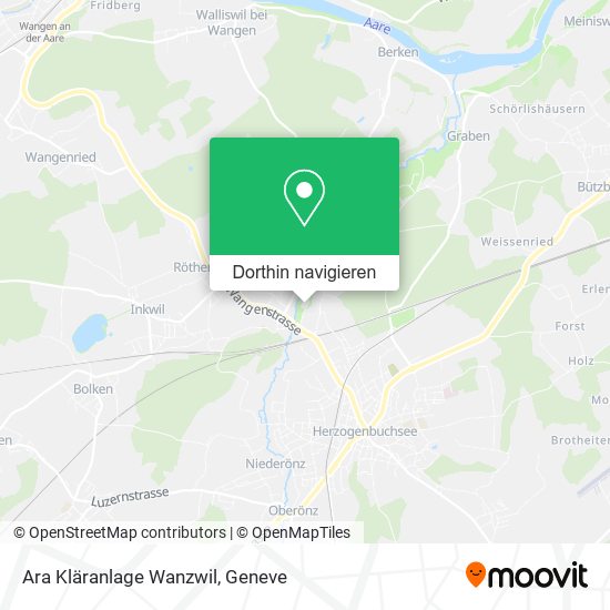 Ara Kläranlage Wanzwil Karte