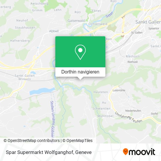 Spar Supermarkt Wolfganghof Karte