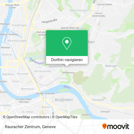 Rauracher Zentrum Karte