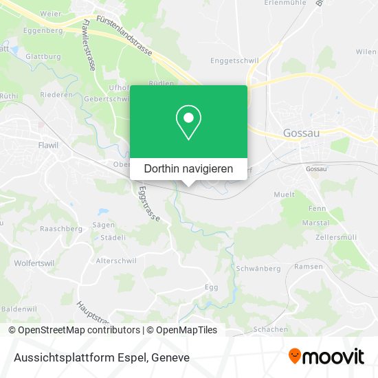 Aussichtsplattform Espel Karte
