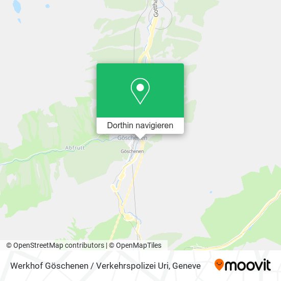 Werkhof Göschenen / Verkehrspolizei Uri Karte