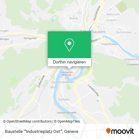 Baustelle ""Industrieplatz Ost"" Karte