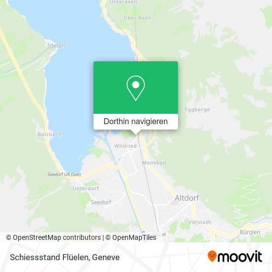 Schiessstand Flüelen Karte