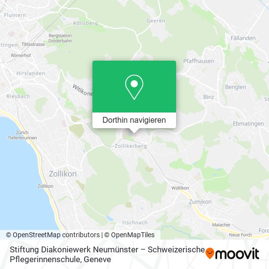 Stiftung Diakoniewerk Neumünster – Schweizerische Pflegerinnenschule Karte
