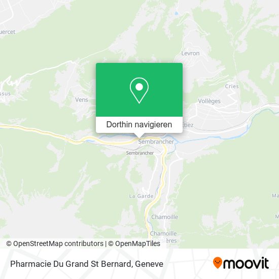 Pharmacie Du Grand St Bernard Karte