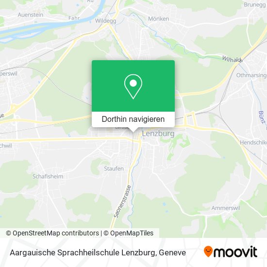 Aargauische Sprachheilschule Lenzburg Karte