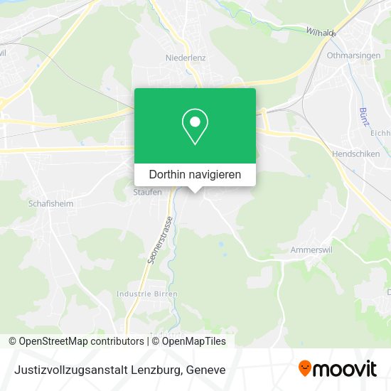 Justizvollzugsanstalt Lenzburg Karte