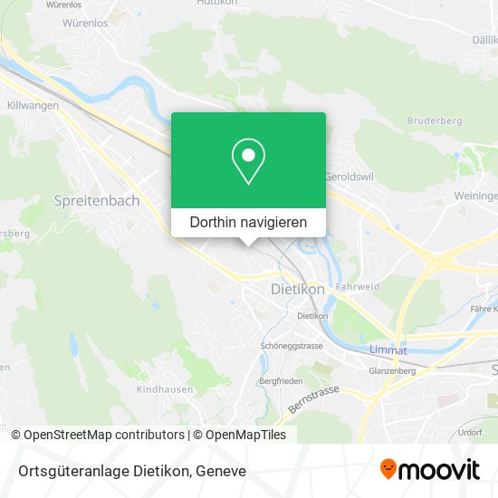 Ortsgüteranlage Dietikon Karte