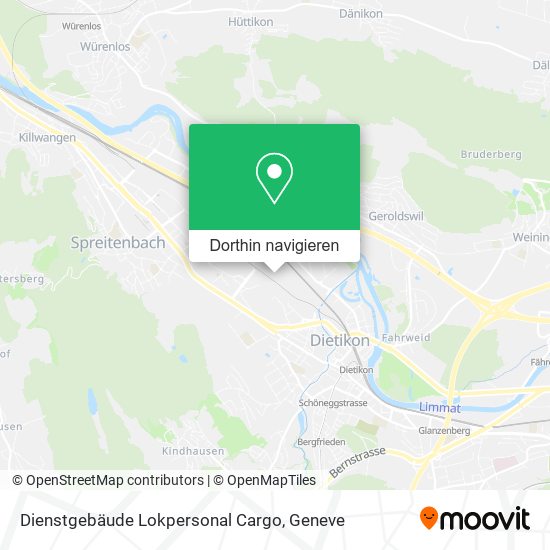 Dienstgebäude Lokpersonal Cargo Karte