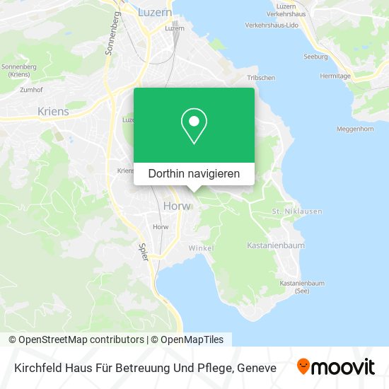 Kirchfeld Haus Für Betreuung Und Pflege Karte