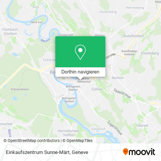 Einkaufszentrum Sunne-Märt Karte