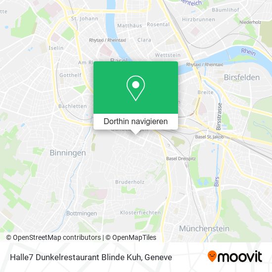 Halle7 Dunkelrestaurant Blinde Kuh Karte