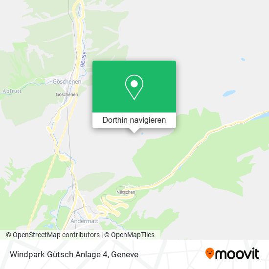 Windpark Gütsch Anlage 4 Karte