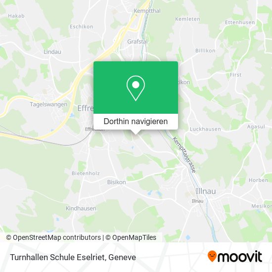 Turnhallen Schule Eselriet Karte