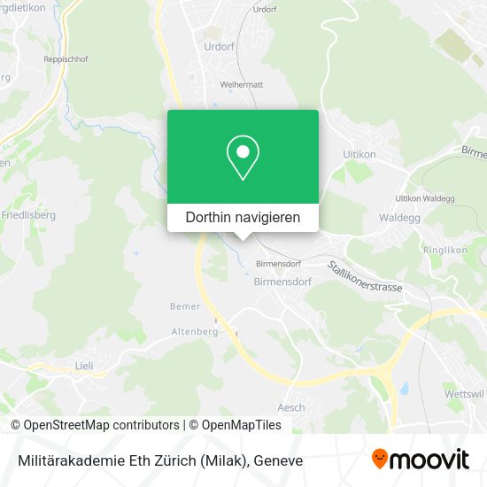 Militärakademie Eth Zürich (Milak) Karte