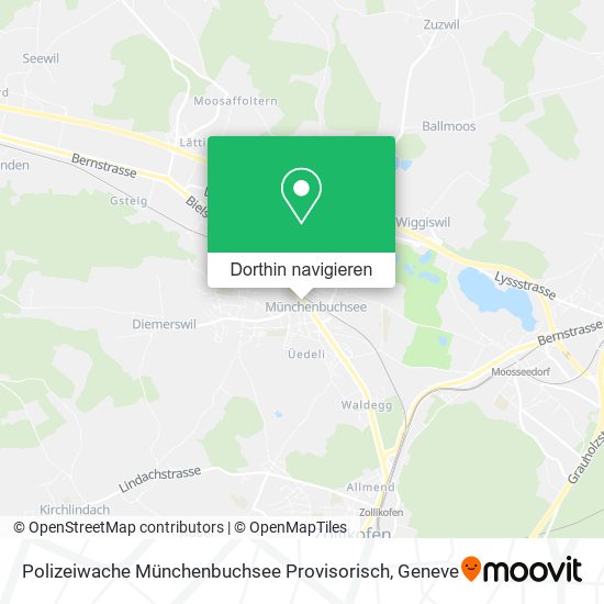 Polizeiwache Münchenbuchsee Provisorisch Karte