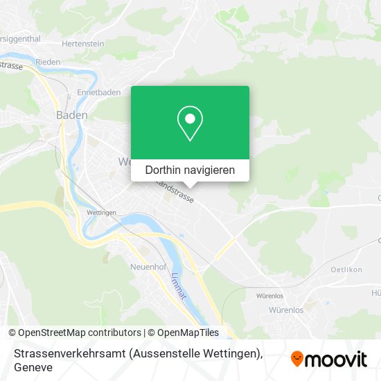 Strassenverkehrsamt (Aussenstelle Wettingen) Karte
