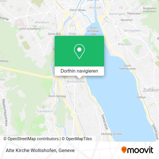 Alte Kirche Wollishofen Karte