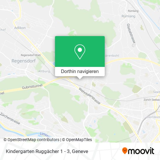 Kindergarten Ruggächer 1 - 3 Karte