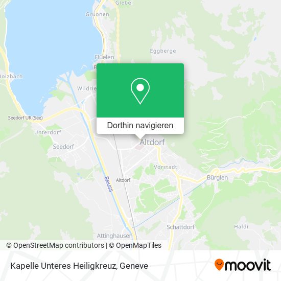 Kapelle Unteres Heiligkreuz Karte